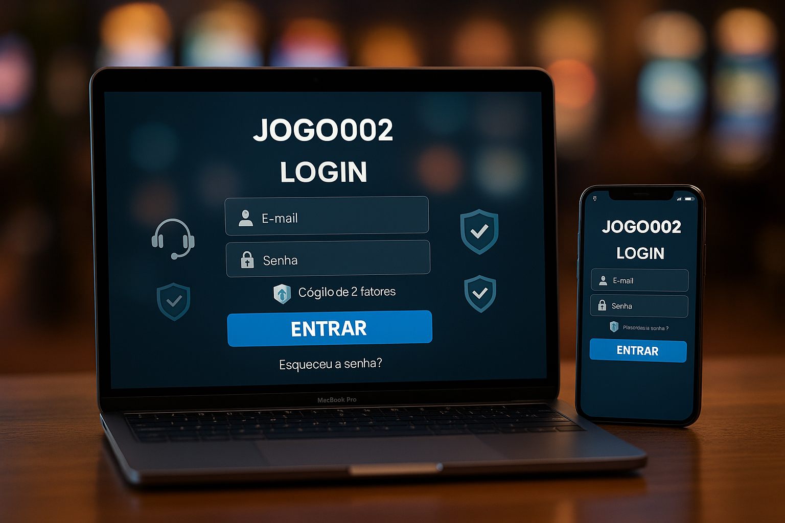 Login no Cassino JOGO002