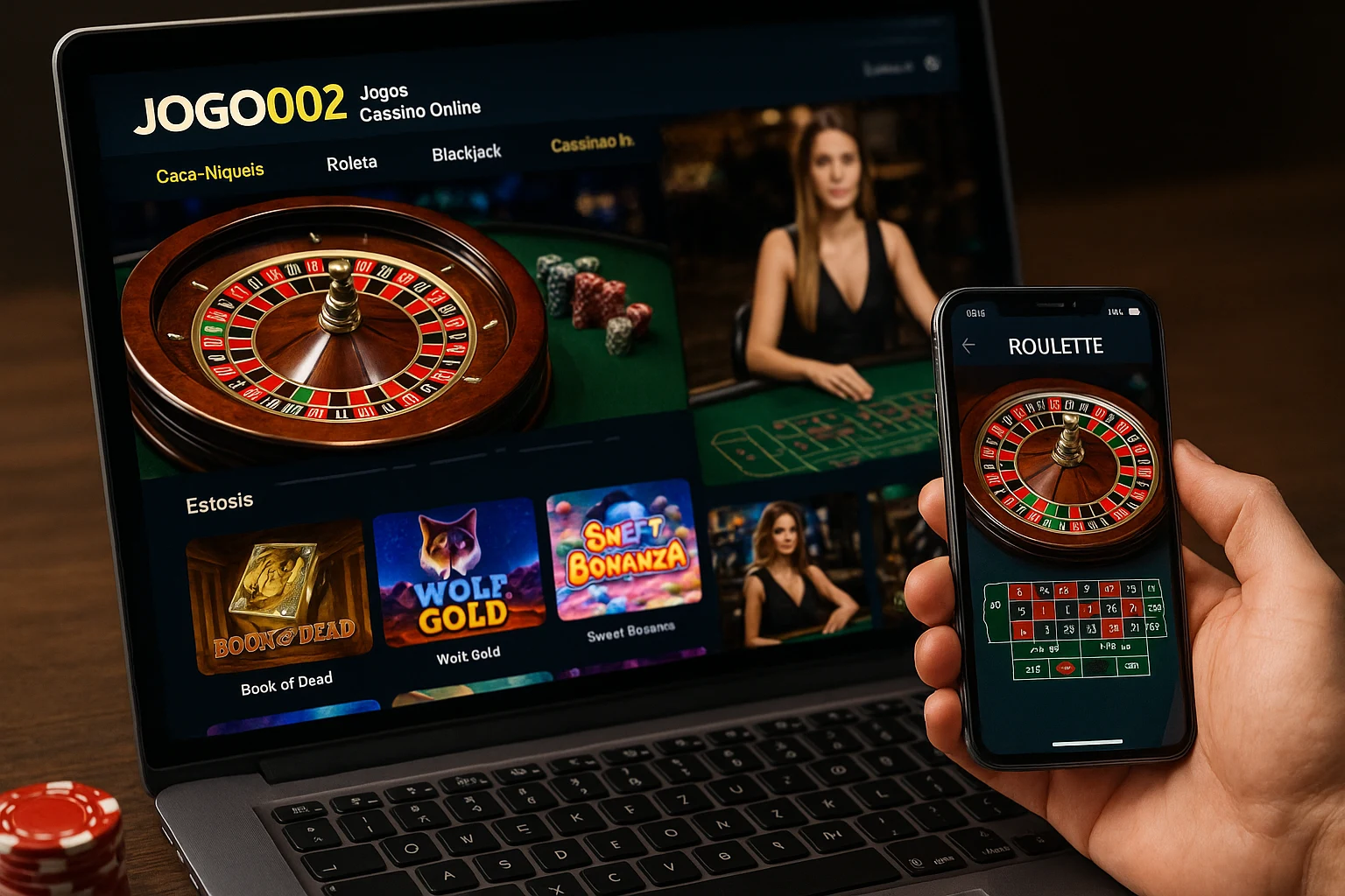 Jogos de cassino online inovadores e emocionantes na JOGO002
